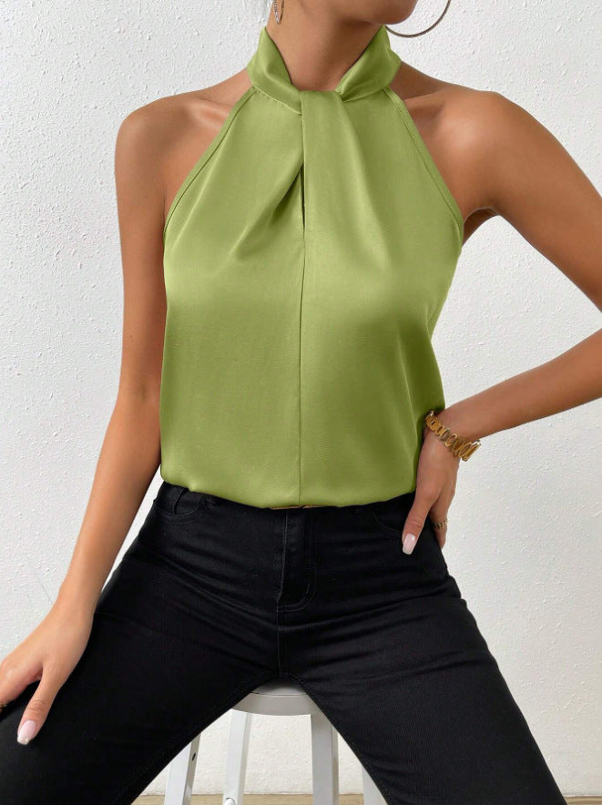 Guusje | Satijnen Halter Top