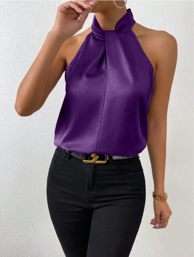 Guusje | Satijnen Halter Top