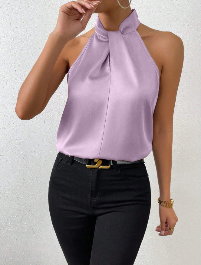 Guusje | Satijnen Halter Top
