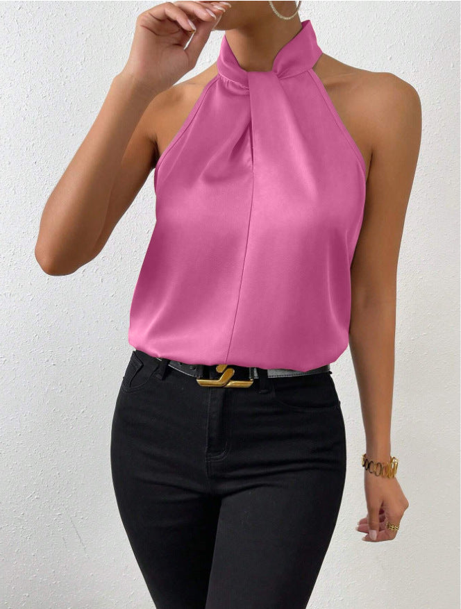 Guusje | Satijnen Halter Top