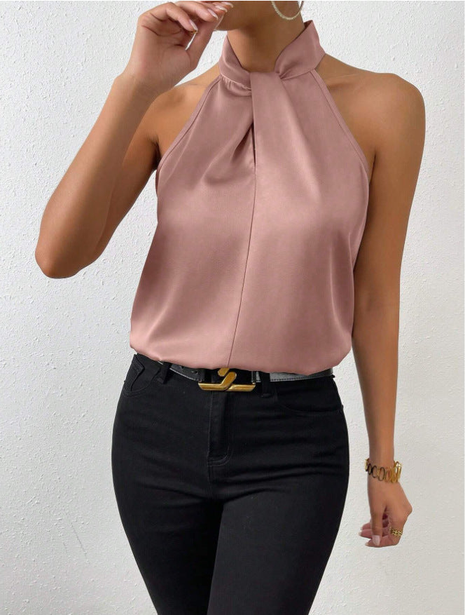 Guusje | Satijnen Halter Top