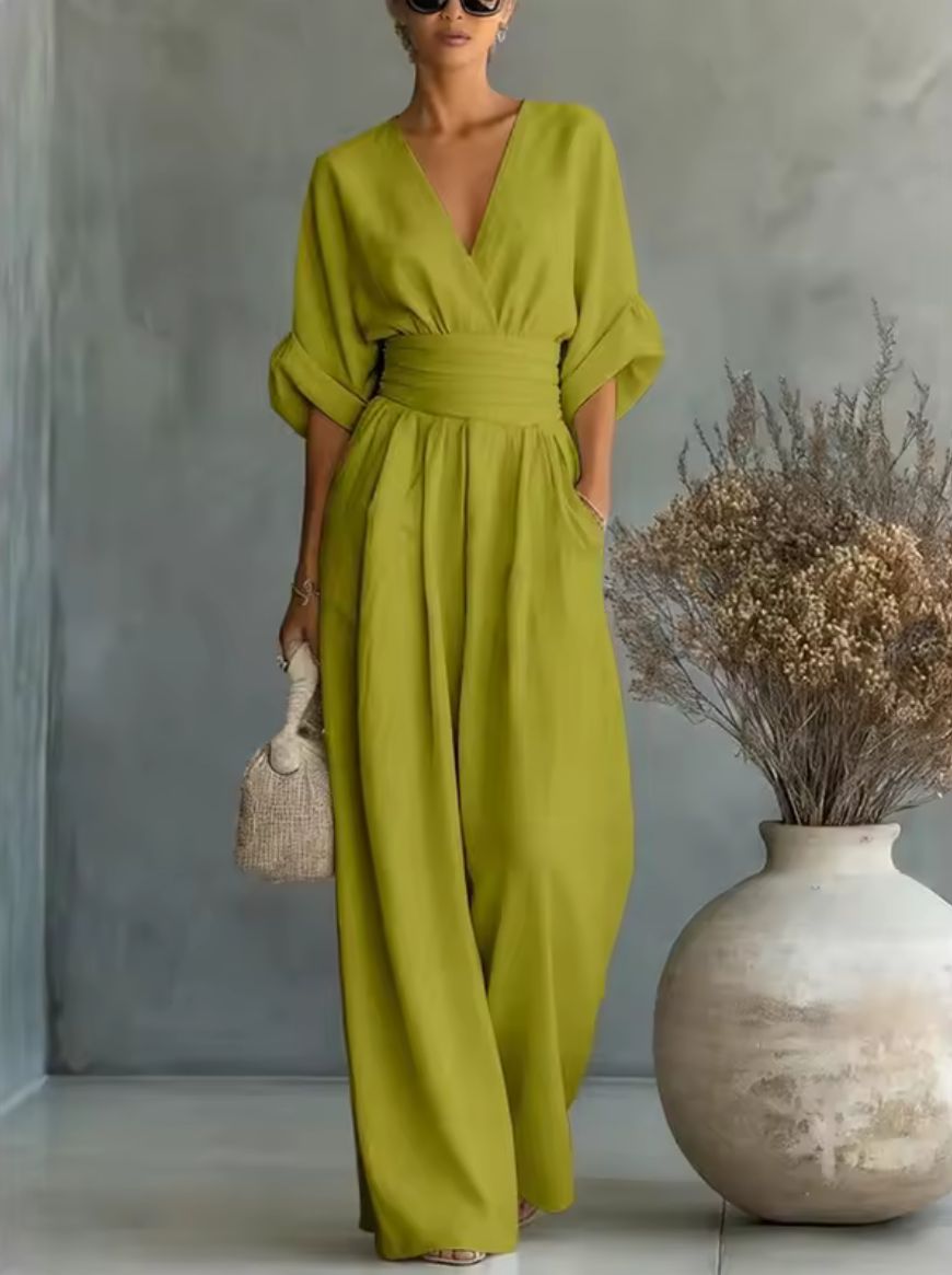 Trijntje | Elegante Jumpsuit met Wijde Pijpen
