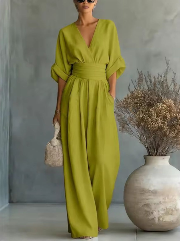 Trijntje | Elegante Jumpsuit met Wijde Pijpen