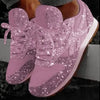 Allison | Women’s Glitter Lace-Up Sneakers