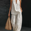 Zoë | Sleeveless Set with Wide Leg Pants