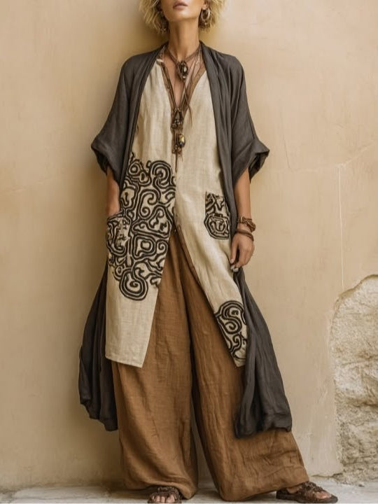 Johanna | Bohemian Linnenmix Driedelige Set