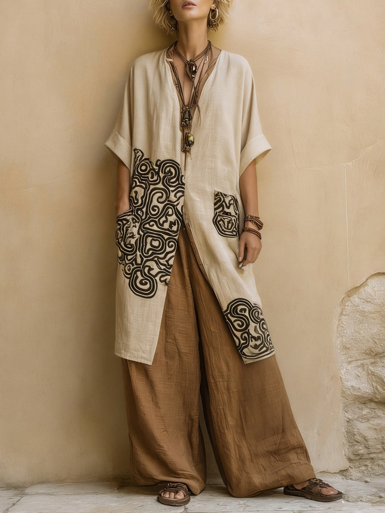 Johanna | Bohemian Linnenmix Driedelige Set