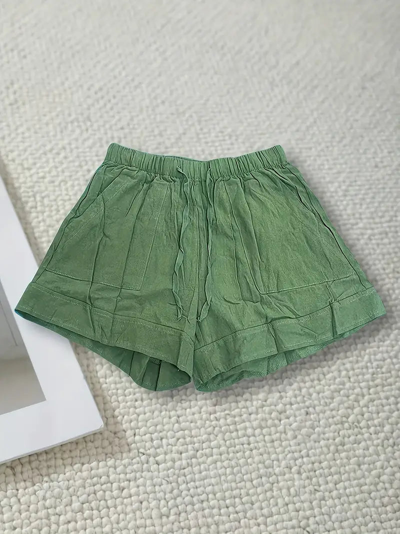 Aukje | Relaxte Short met Strikkoord