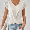 Jyra | Women’s Twist-Knot V-Neck Blouse