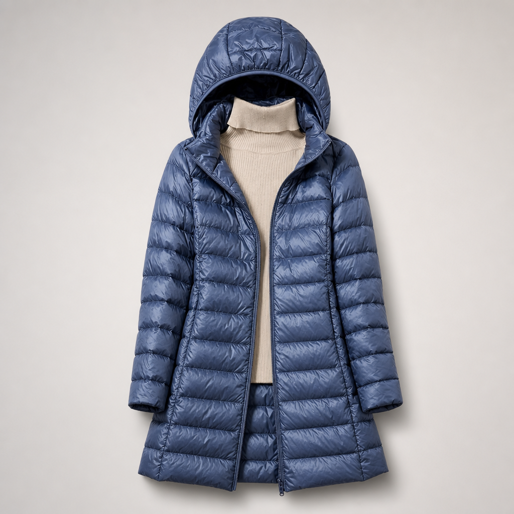 Marloes | Lange Lichtgewicht Puffer Jas