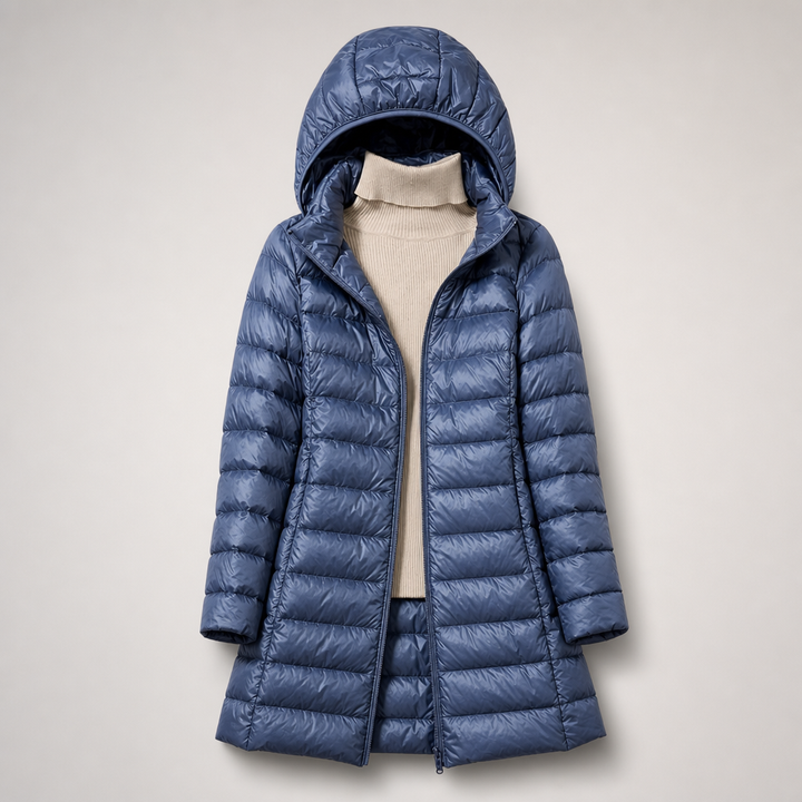 Marloes | Lange Lichtgewicht Puffer Jas