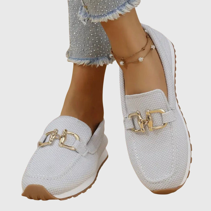 Marieke | Ademende Loafer Sneakers met Gesp