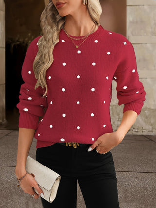 Eloise | Women's Polka Dot Knit Sweater