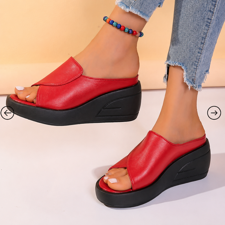 Isa | Sandalen met Sleehak en Ergonomische Zool