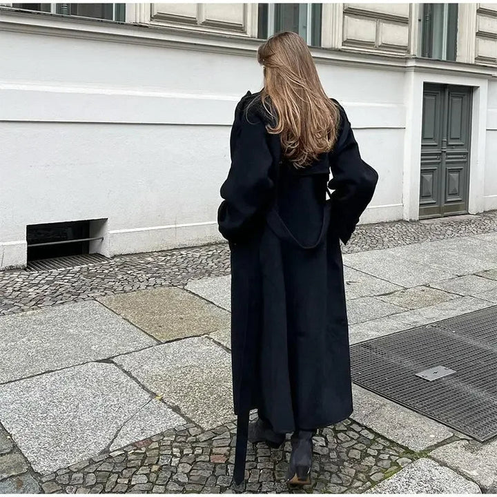 Femmie | Lange Wollen Mantel
