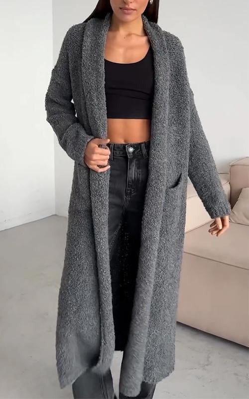 Cornelia | Lang Gebreid Open Vest