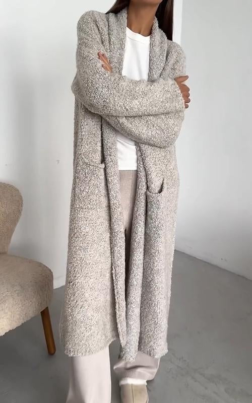 Cornelia | Lang Gebreid Open Vest