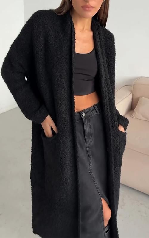 Cornelia | Lang Gebreid Open Vest