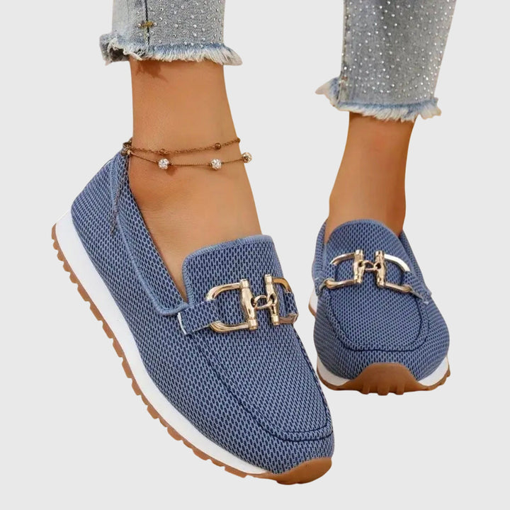 Marieke | Ademende Loafer Sneakers met Gesp