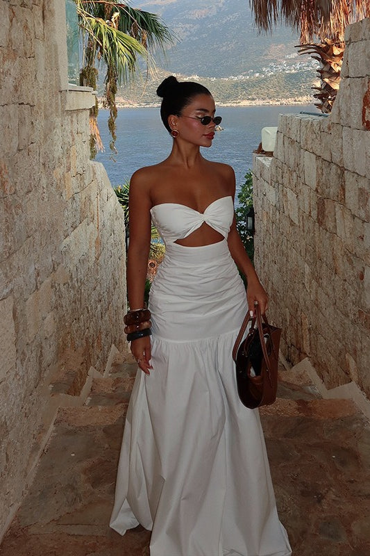 Janneke | Strapless Cut-Out Maxi-jurk