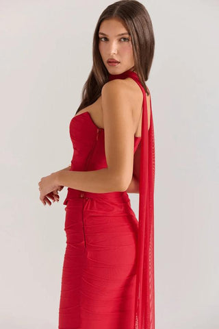 Hailey | The Midnight Hour Corset Maxi Dress