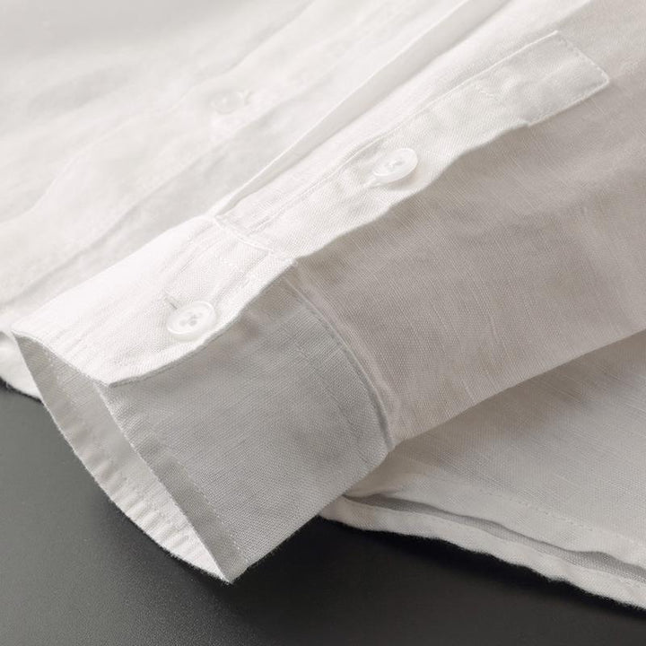 Ninke | Linnen Blouse met Capuchon