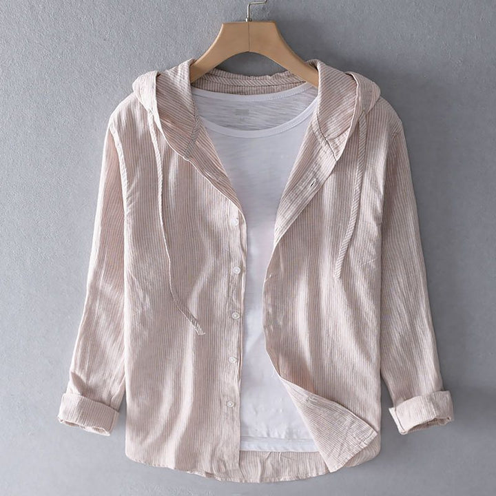 Ninke | Linnen Blouse met Capuchon