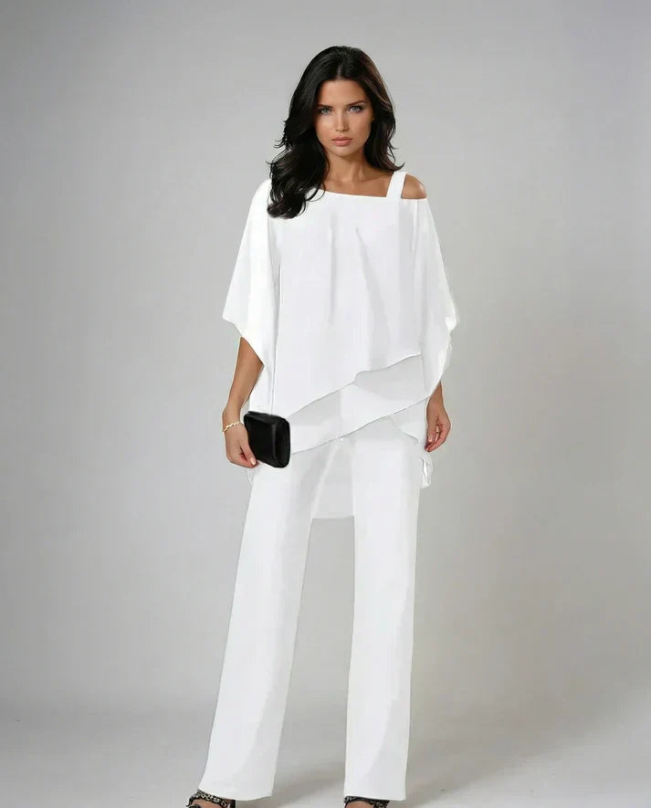 Vanja | Asymmetrische Chiffon Co-ord Set