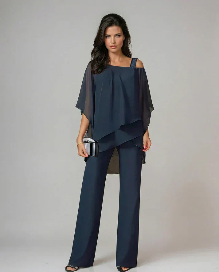 Vanja | Asymmetrische Chiffon Co-ord Set
