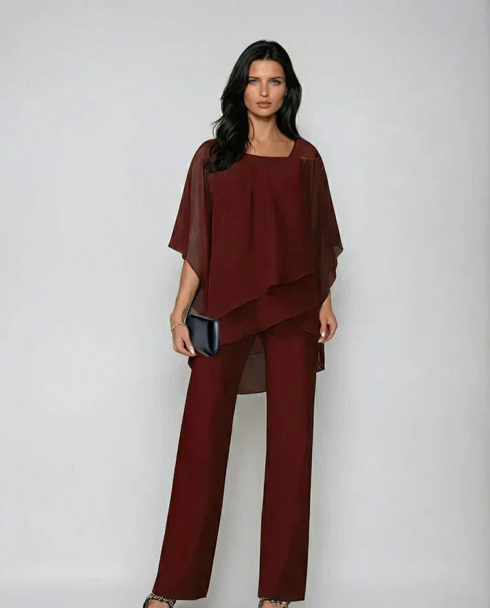Vanja | Asymmetrische Chiffon Co-ord Set