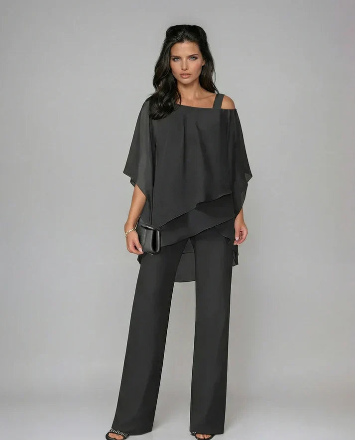 Vanja | Asymmetrische Chiffon Co-ord Set