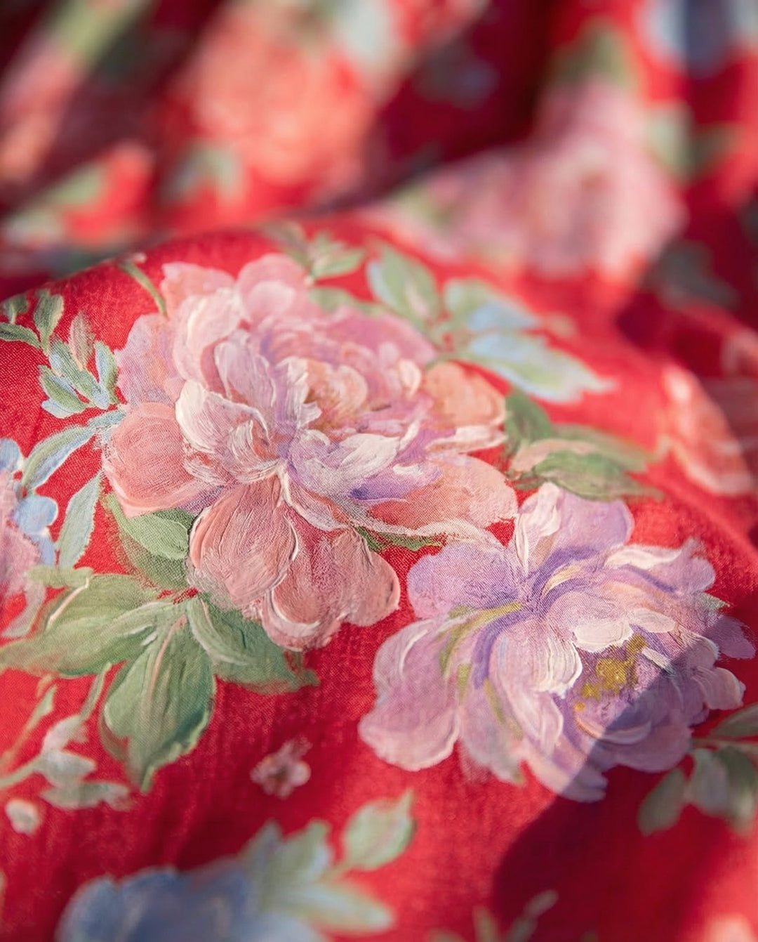 Odilia | Gelaagde Bloemen Midi-jurk