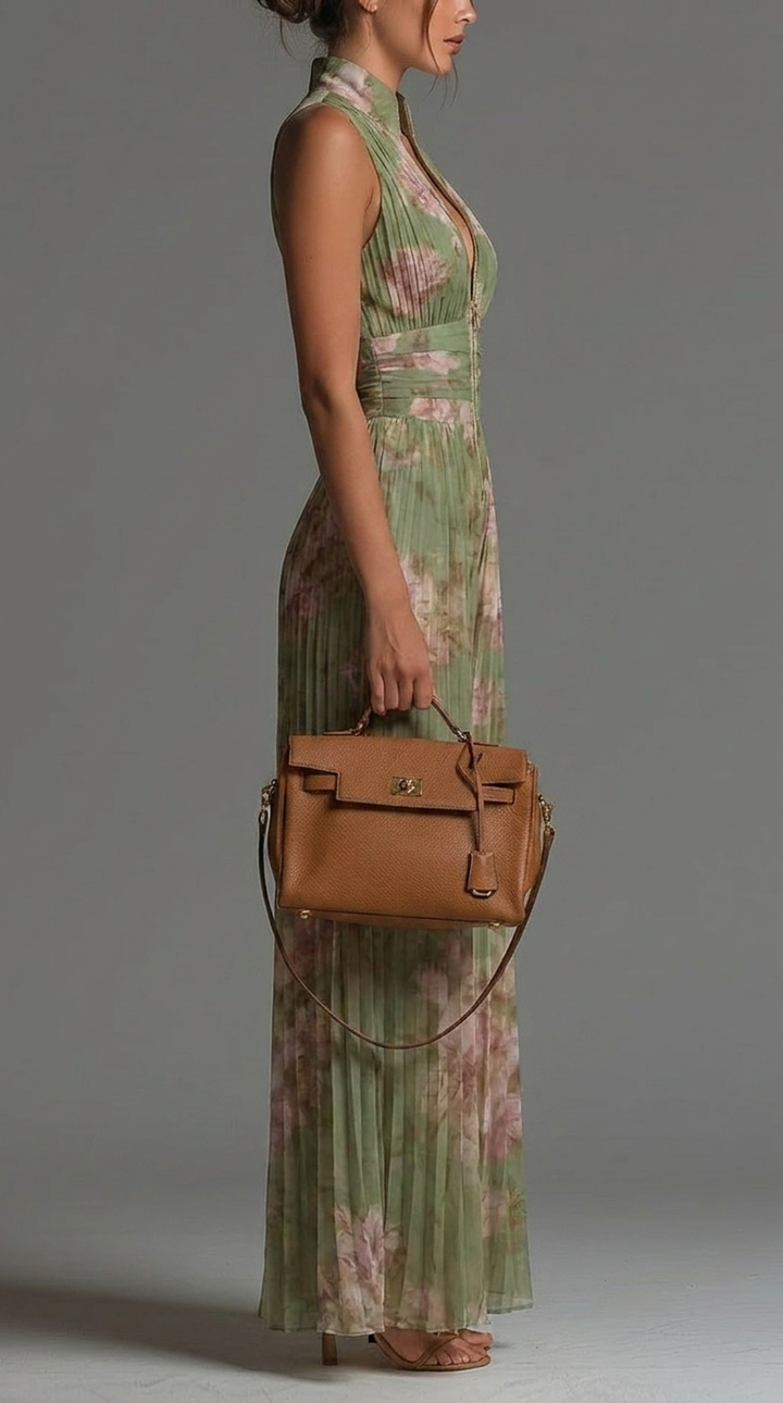 Quirine | Geplooide Jumpsuit met Bloemenprint