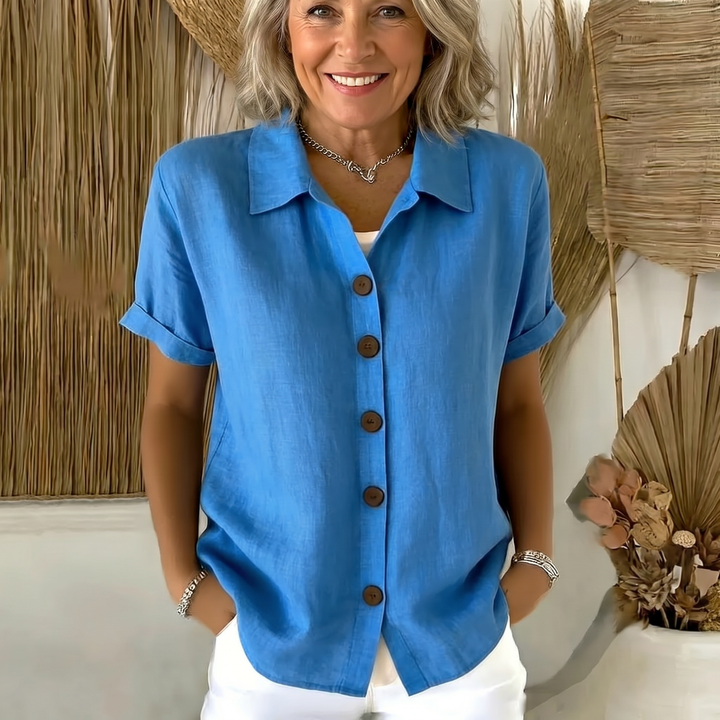 Wieke | Luchtige Katoenen Blouse