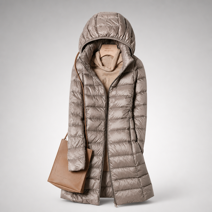 Marloes | Lange Lichtgewicht Puffer Jas