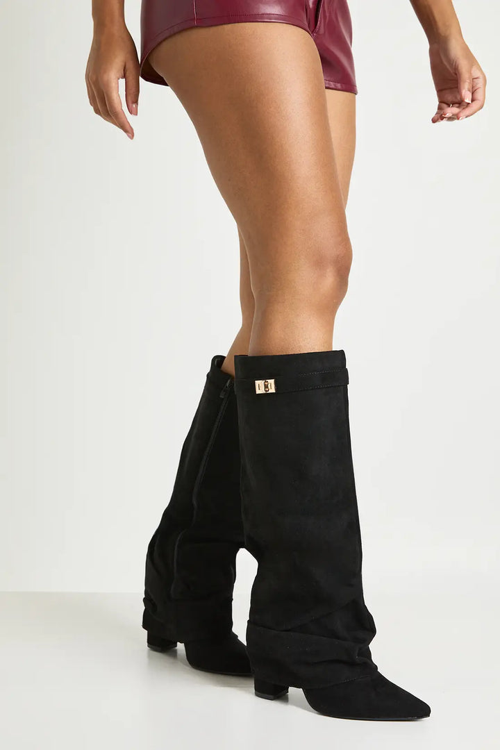 Fardau | Slouchy Laarzen met Spitse Neus