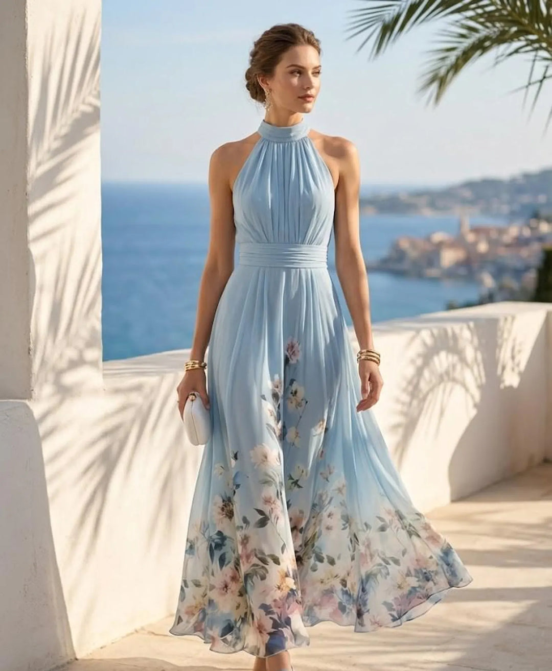 Maud | Romantische Chiffon Maxi-jurk