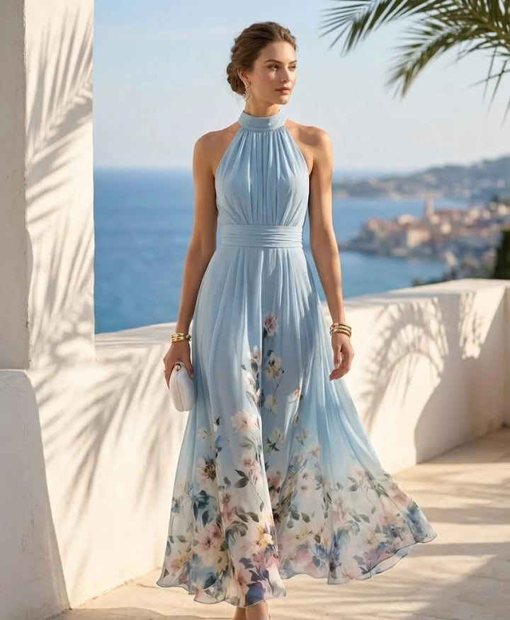 Maud | Romantische Chiffon Maxi-jurk