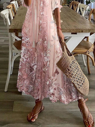 Selene | Floral Print Maxi Dress