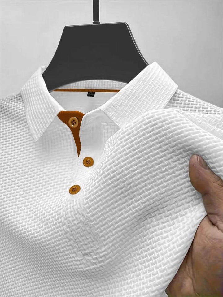Thijs | Luchtig Poloshirt met Structuur