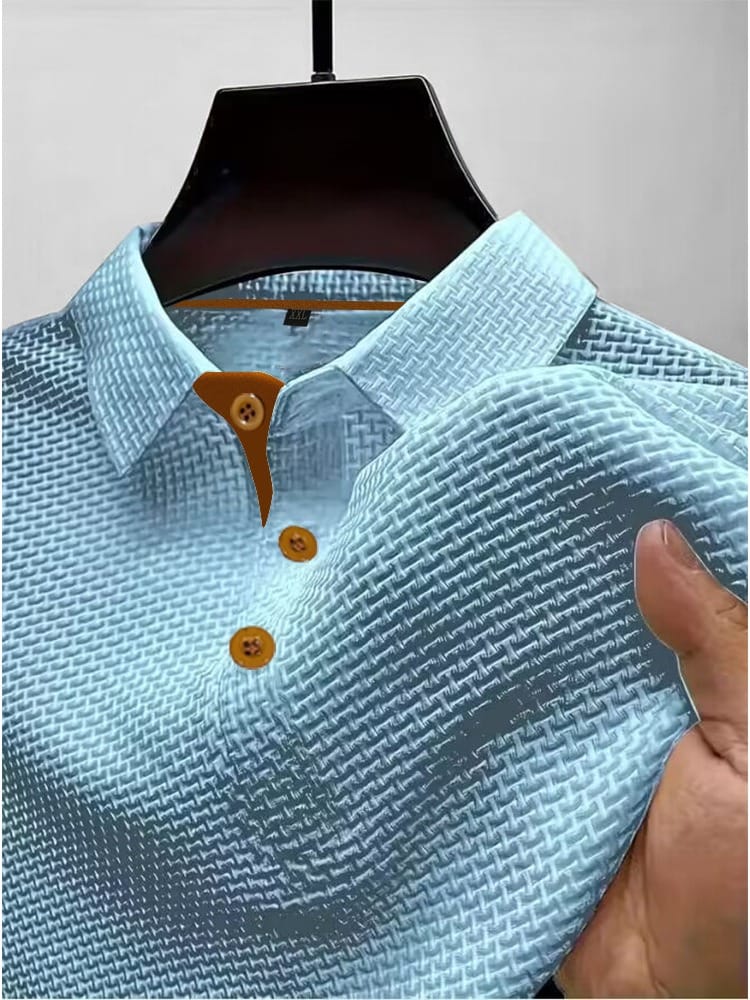 Thijs | Luchtig Poloshirt met Structuur