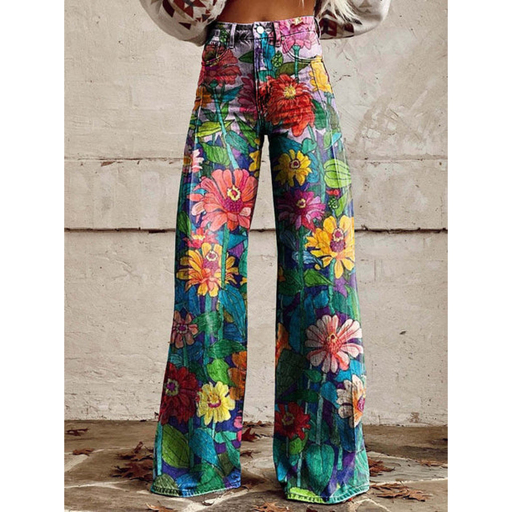 Tialda | High Waist Geprinte Jeans