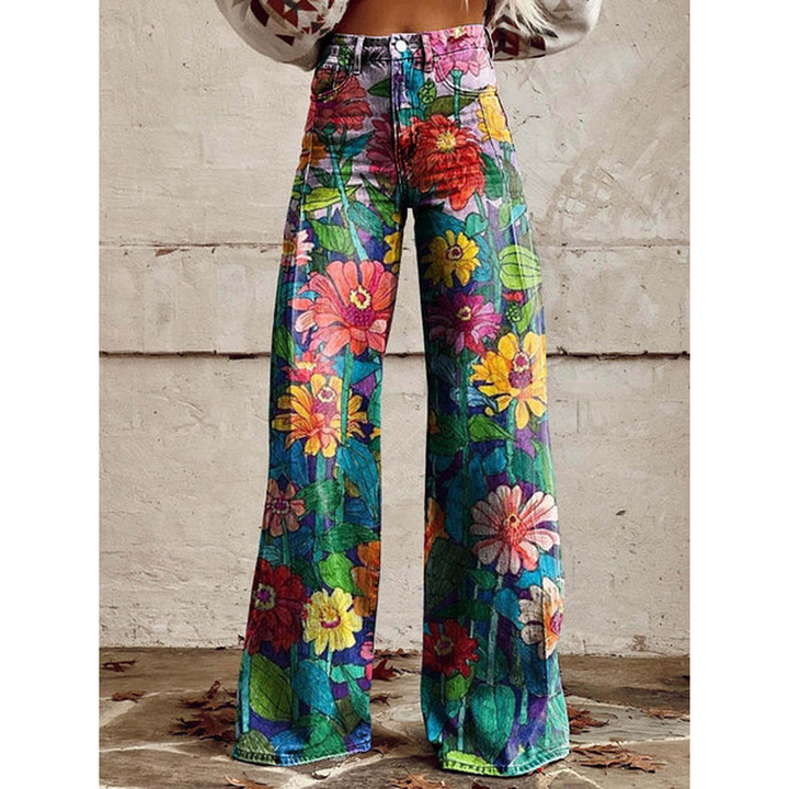 Tialda | High Waist Geprinte Jeans