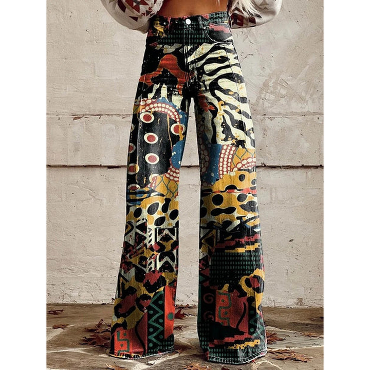 Tialda | High Waist Geprinte Jeans