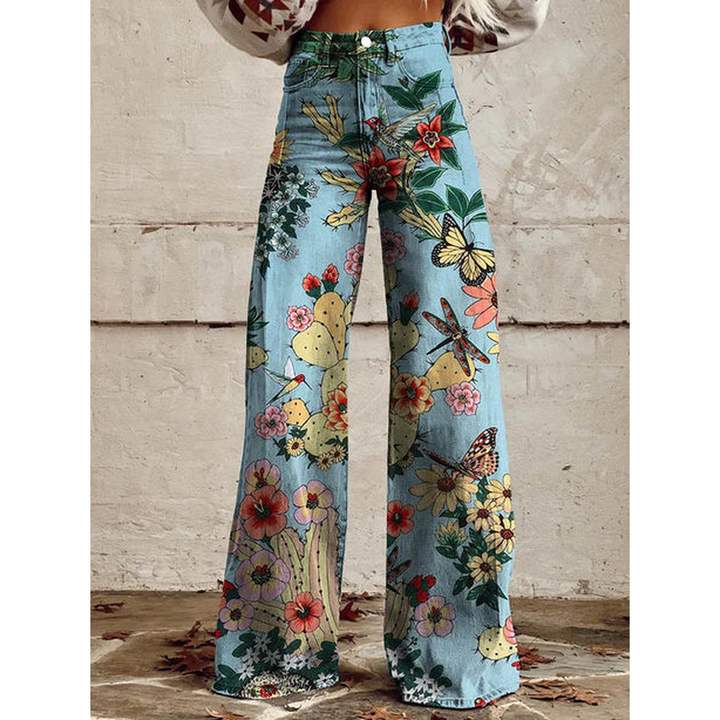 Tialda | High Waist Geprinte Jeans
