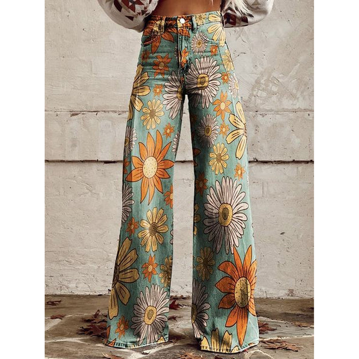 Tialda | High Waist Geprinte Jeans