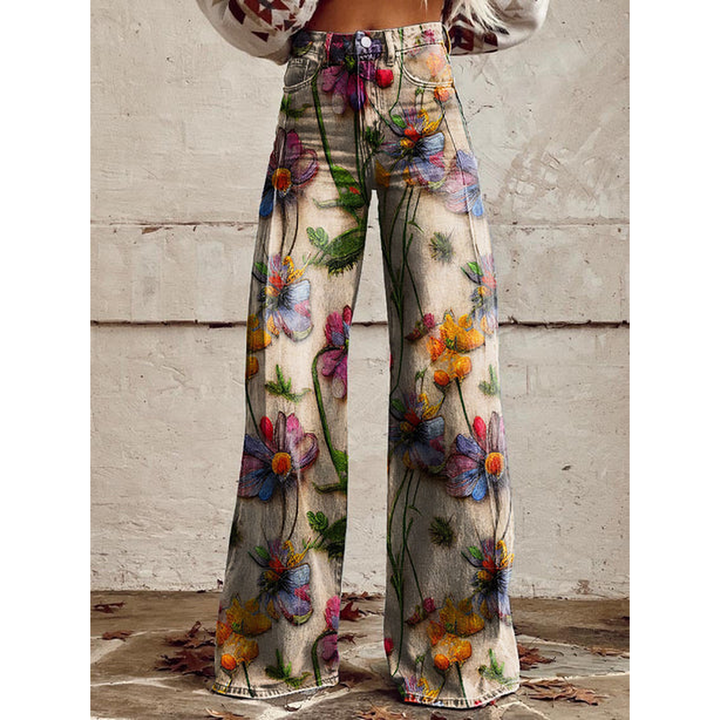 Tialda | High Waist Geprinte Jeans