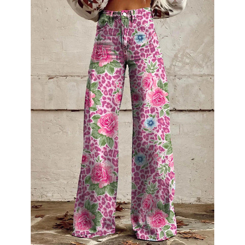 Tialda | High Waist Geprinte Jeans