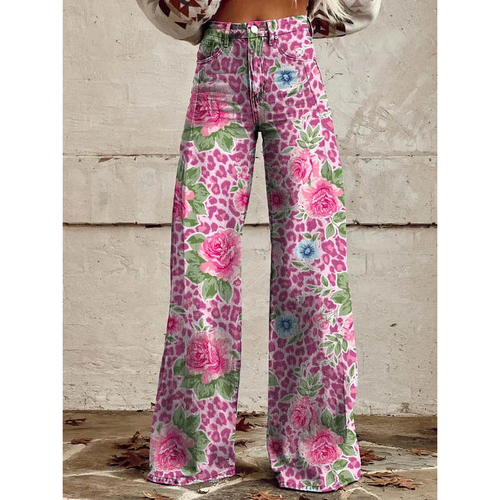 Tialda | High Waist Geprinte Jeans