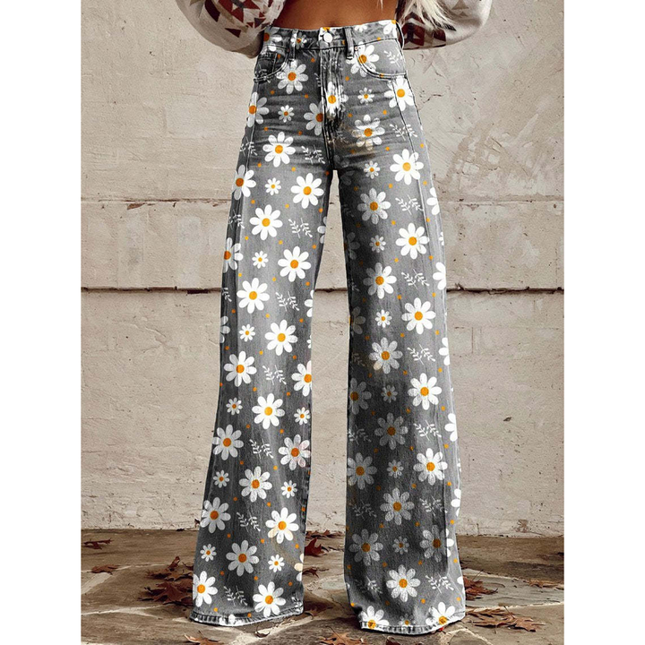 Tialda | High Waist Geprinte Jeans